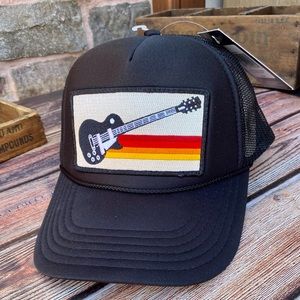 🆕🆕✨RARE AVIATOR NATION VINTAGE GUITAR COLLAB MESH TRUCKER HAT UNISEX O/S…